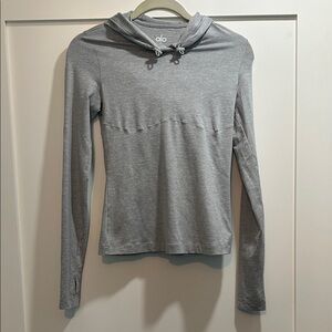 ALO Yoga Women's Heather Gray Hoodie